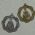 estamparias em metal bijuterias 1420 medalha so francisco de assis red. 25mm 2 peas prata/dourada