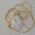 colar com pedra tcheca gota 25x18mm branco corrente snake dourada 48cm sem extensor fecho  boia. 1P